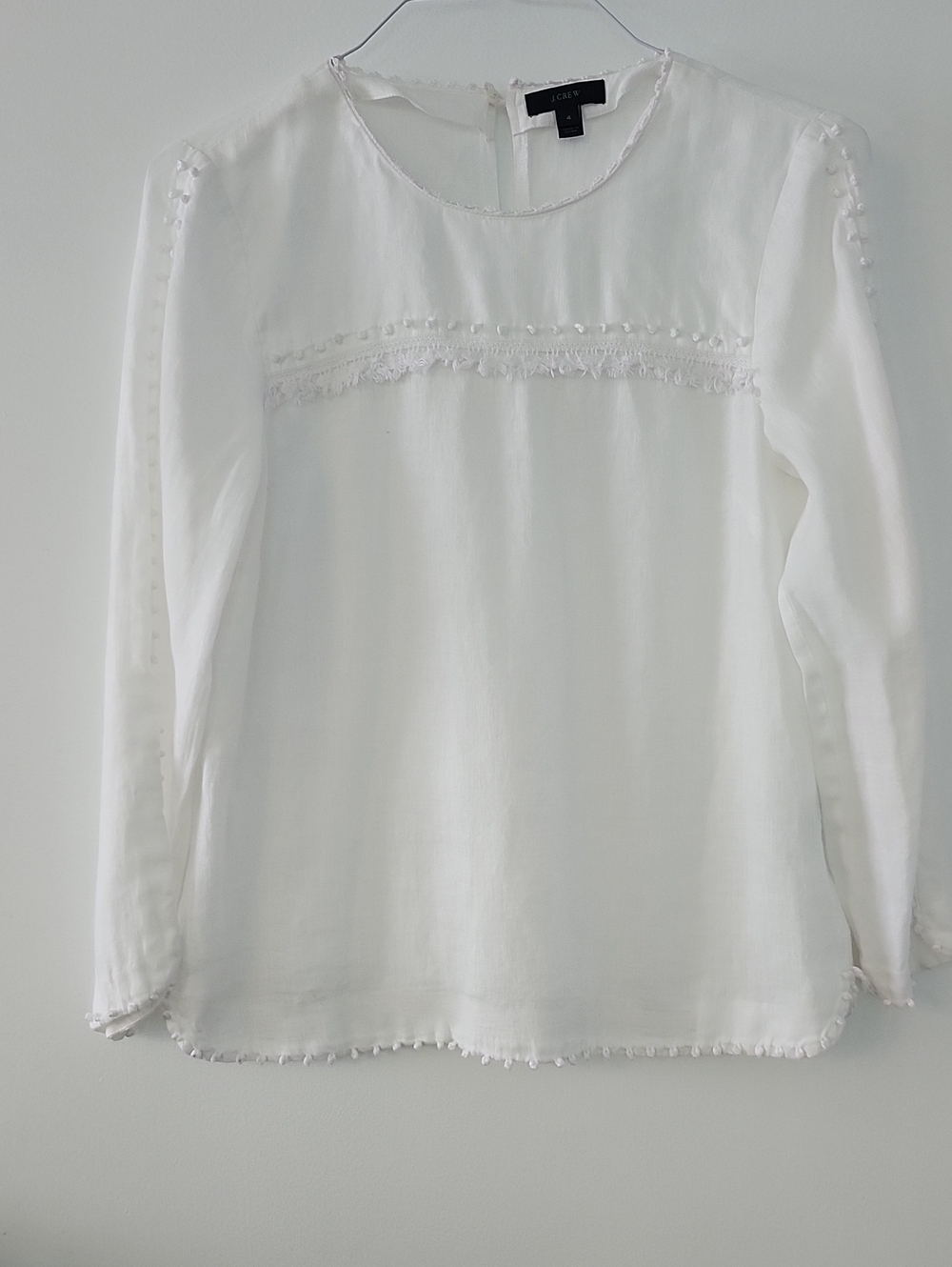 Linen Popovee With Trim Details